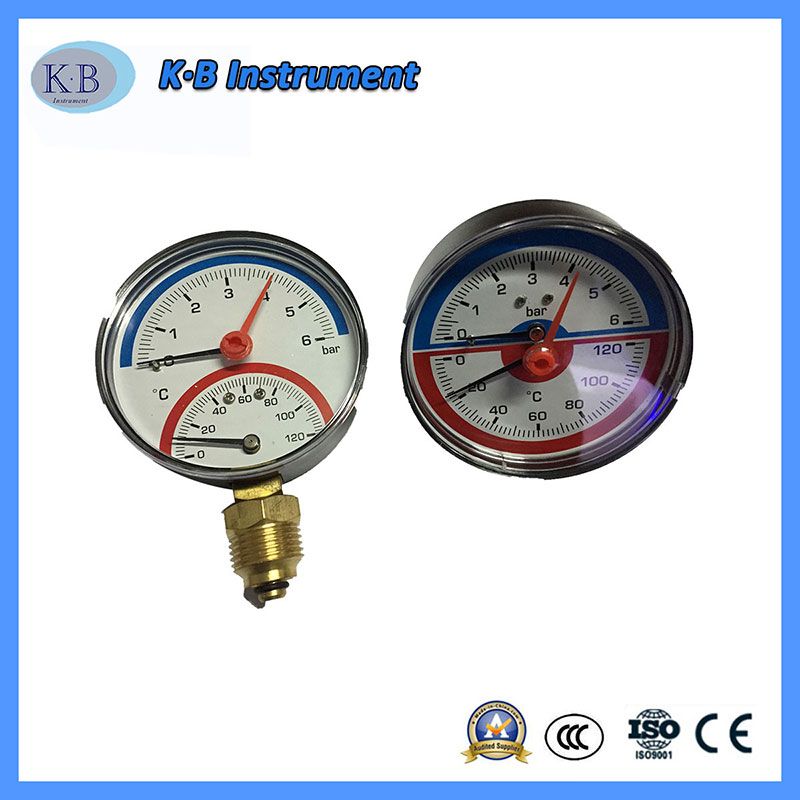 Termomeeter, mehaaniline rõhugabariit ja temperatuuri mõõteseade